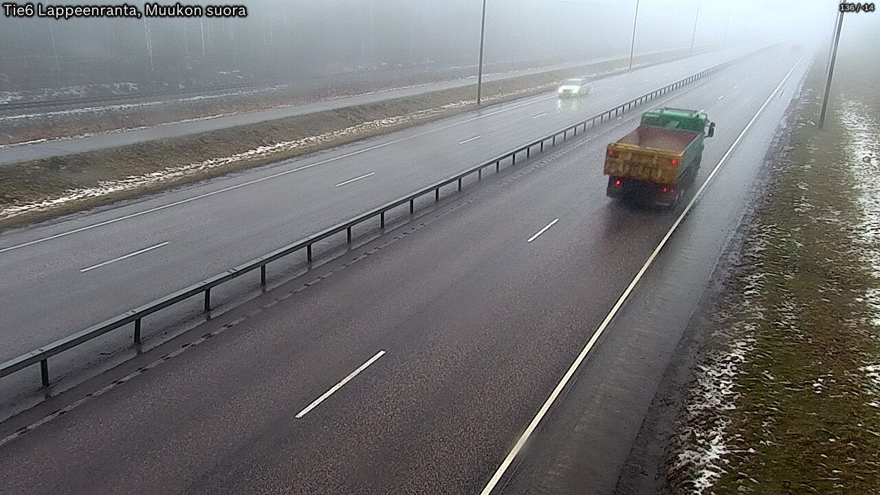Weather Camera Image Tie 6 Villmanstrand, Muukko rakan, Lappeenranta, Etelä-Karjala