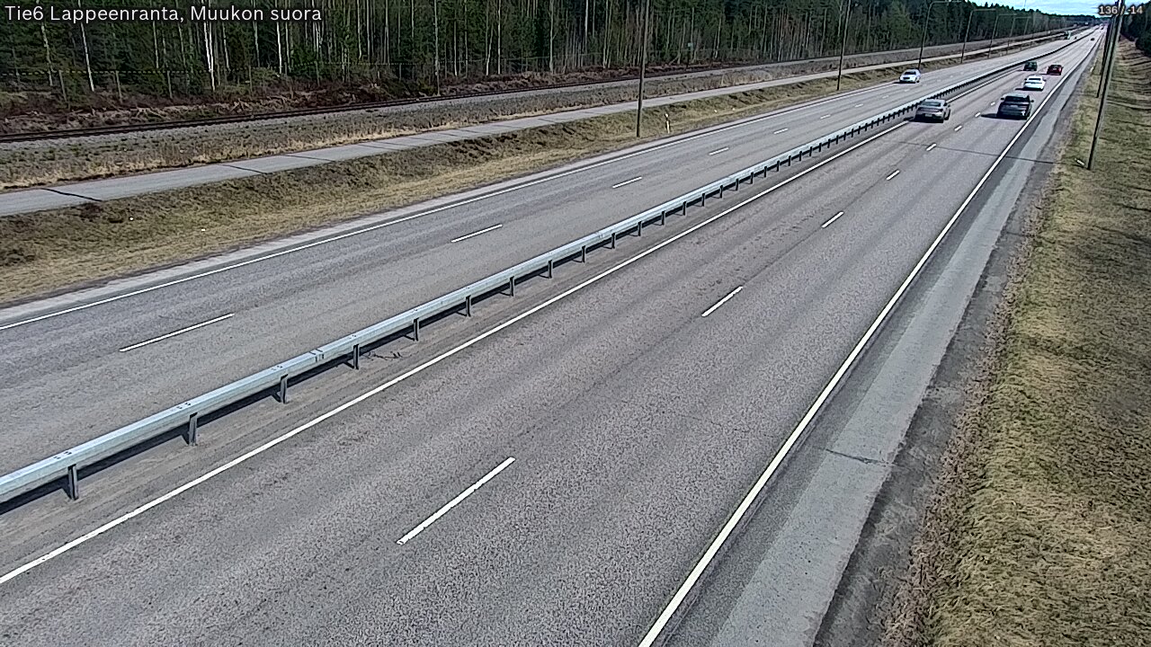 Weather Camera Image Tie 6 Villmanstrand, Muukko rakan, Lappeenranta, Etelä-Karjala