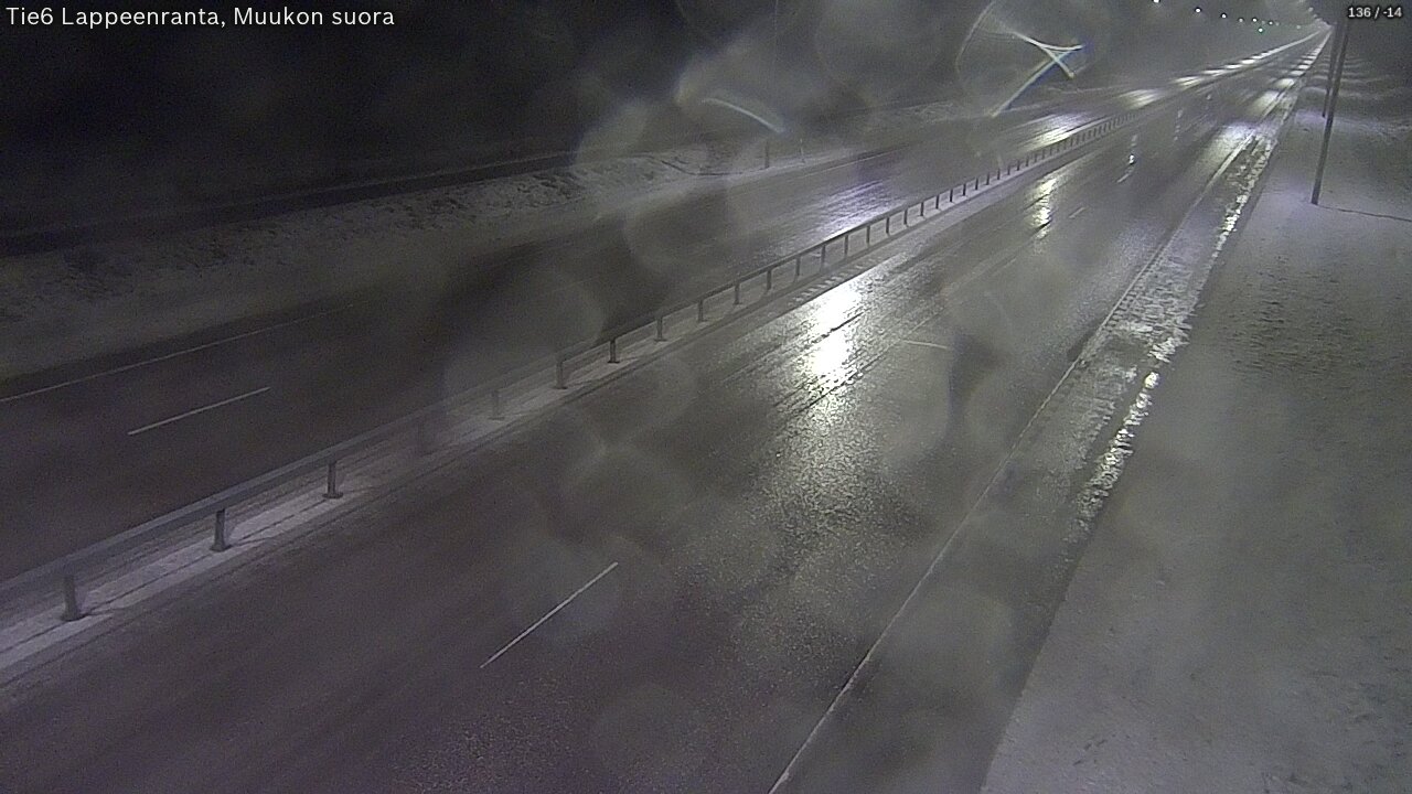 Weather Camera Image Tie 6 Villmanstrand, Muukko rakan, Lappeenranta, Etelä-Karjala