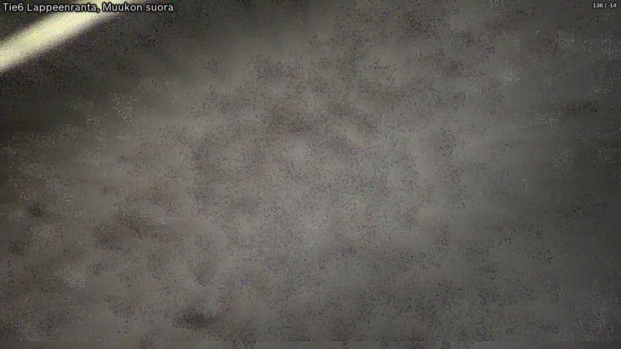 Weather Camera Image Tie 6 Villmanstrand, Muukko rakan, Lappeenranta, Etelä-Karjala
