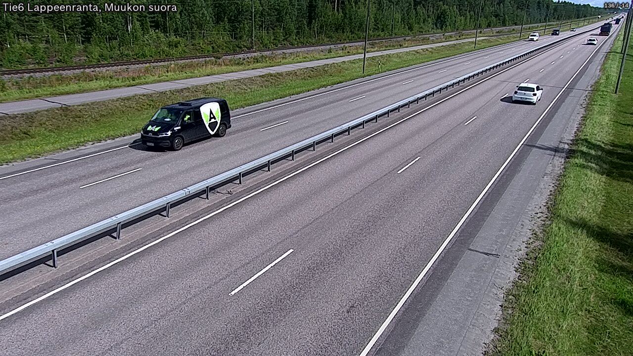 Kelikamerat Kuva Tie 6 Lappeenranta, Muukon suora, Lappeenranta, Etelä-Karjala