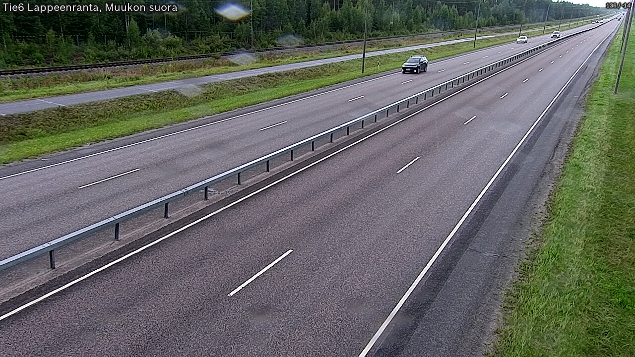 Kelikamerat Kuva Tie 6 Lappeenranta, Muukon suora, Lappeenranta, Etelä-Karjala