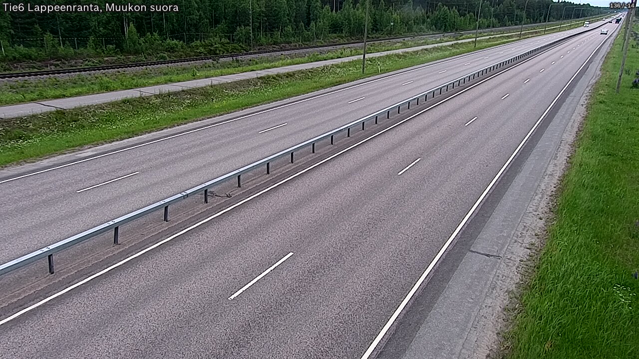 Kelikamerat Kuva Tie 6 Lappeenranta, Muukon suora, Lappeenranta, Etelä-Karjala