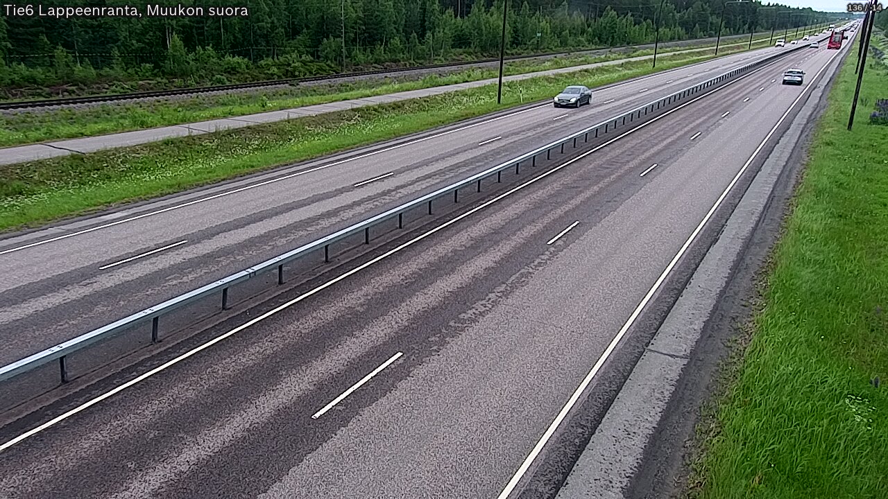 Kelikamerat Kuva Tie 6 Lappeenranta, Muukon suora, Lappeenranta, Etelä-Karjala