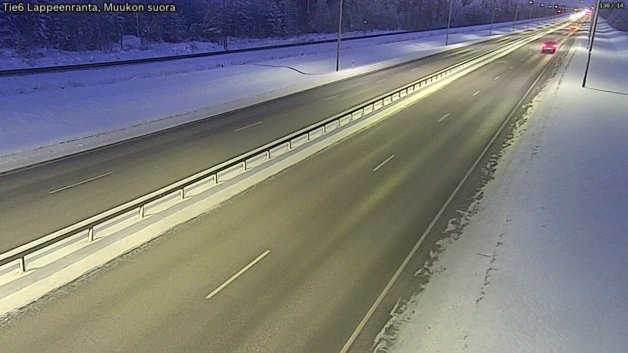 Kelikamerat Kuva Tie 6 Lappeenranta, Muukon suora, Lappeenranta, Etelä-Karjala