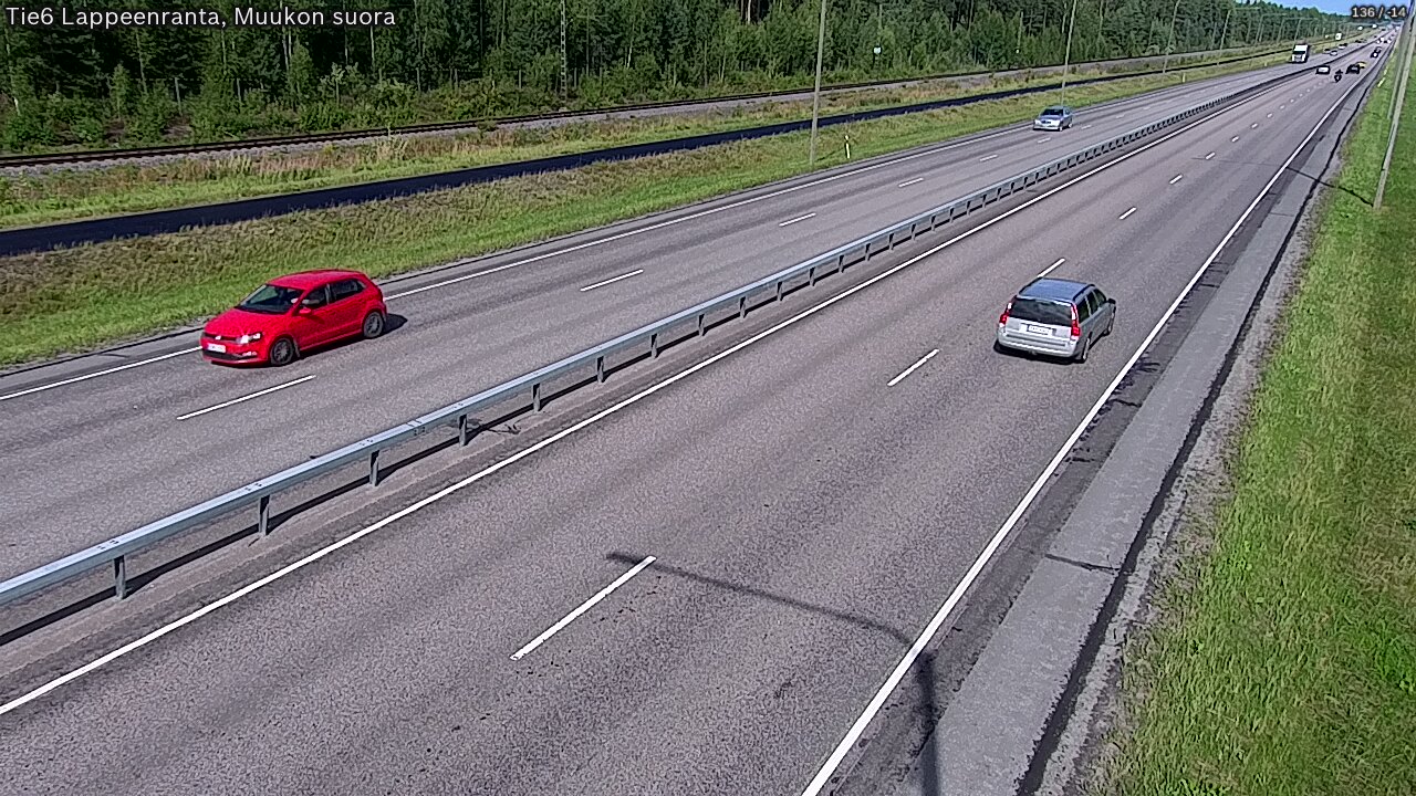 Kelikamerat Kuva Tie 6 Lappeenranta, Muukon suora, Lappeenranta, Etelä-Karjala
