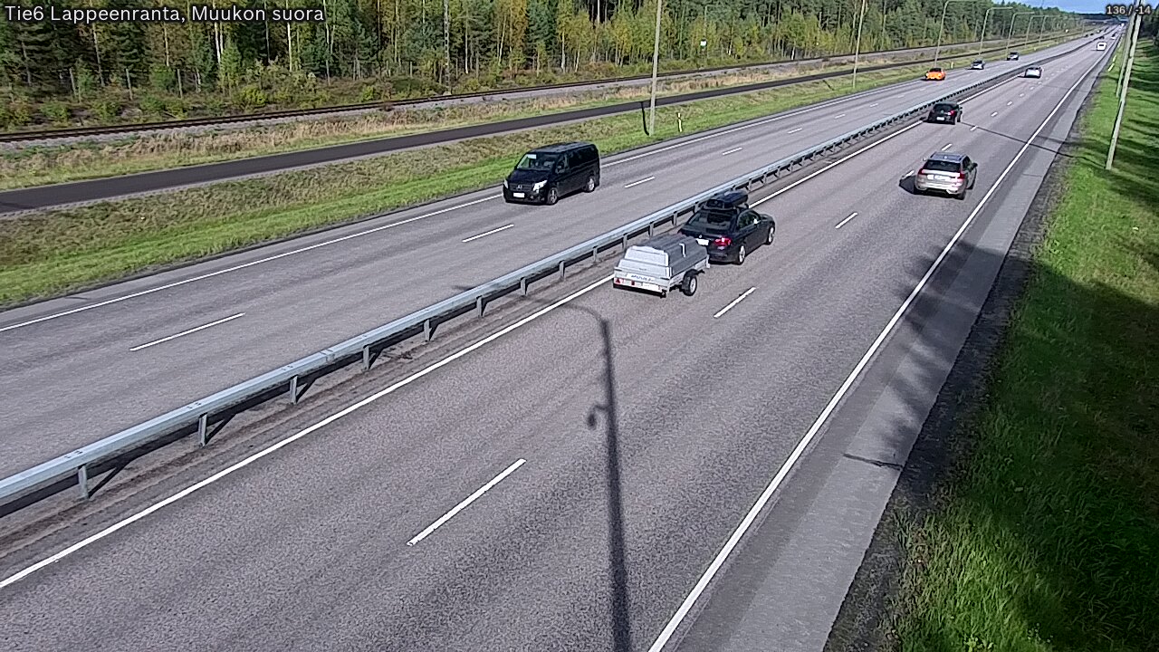 Kelikamerat Kuva Tie 6 Lappeenranta, Muukon suora, Lappeenranta, Etelä-Karjala