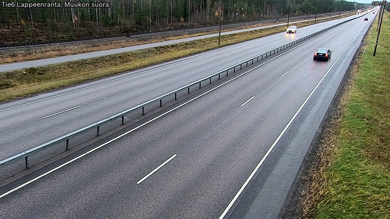 Weather Camera Image Tie 6 Villmanstrand, Muukko rakan, Lappeenranta, Etelä-Karjala