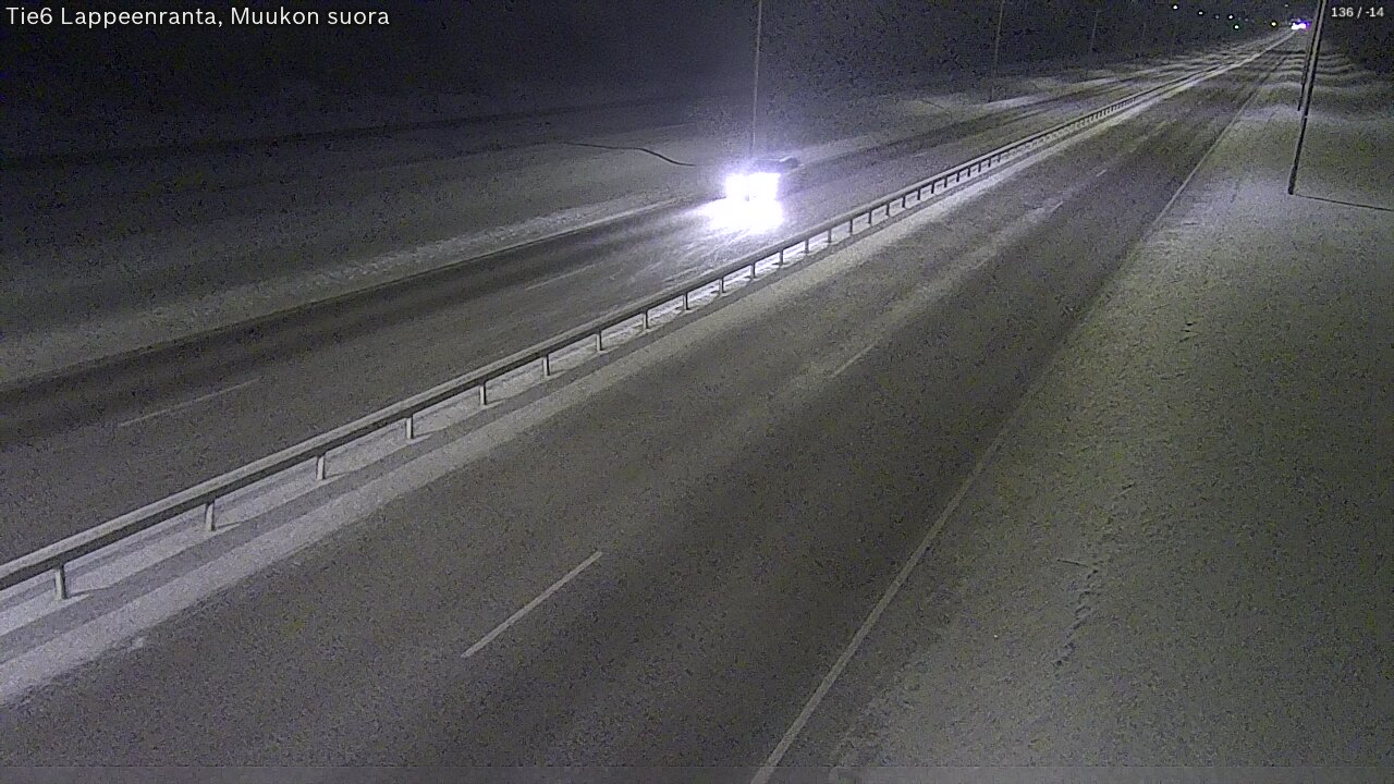 Weather Camera Image Tie 6 Villmanstrand, Muukko rakan, Lappeenranta, Etelä-Karjala