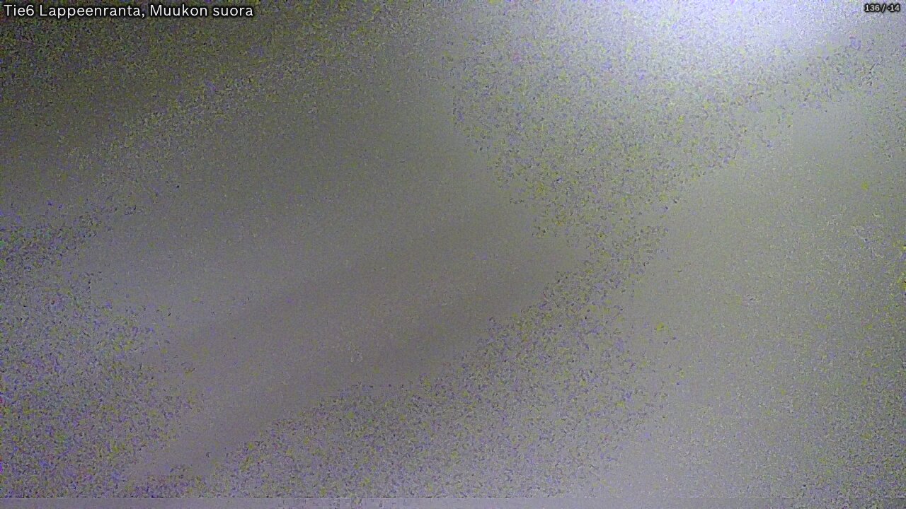 Weather Camera Image Tie 6 Villmanstrand, Muukko rakan, Lappeenranta, Etelä-Karjala