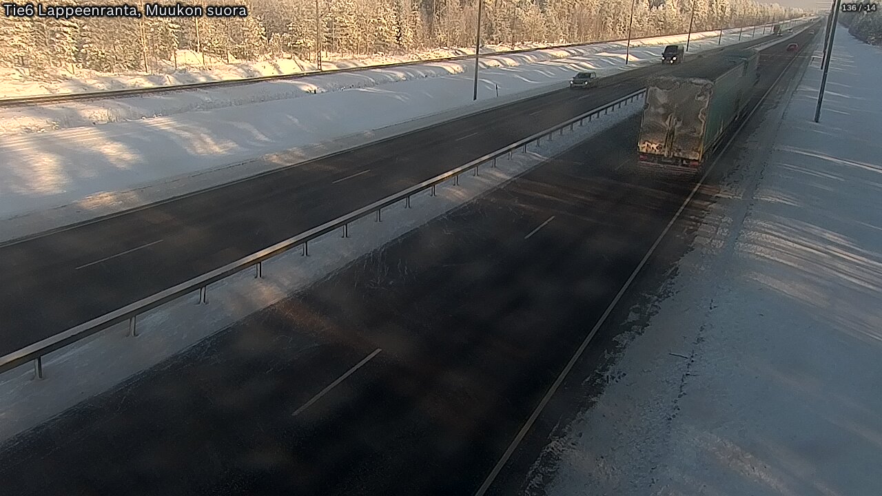 Kelikamerat Kuva Tie 6 Lappeenranta, Muukon suora, Lappeenranta, Etelä-Karjala