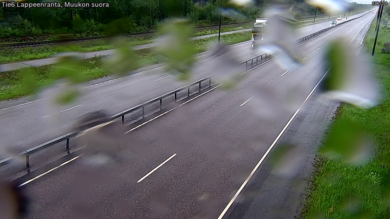 Weather Camera Image Road 6 Lappeenranta, Muukko straight, Lappeenranta, Etelä-Karjala