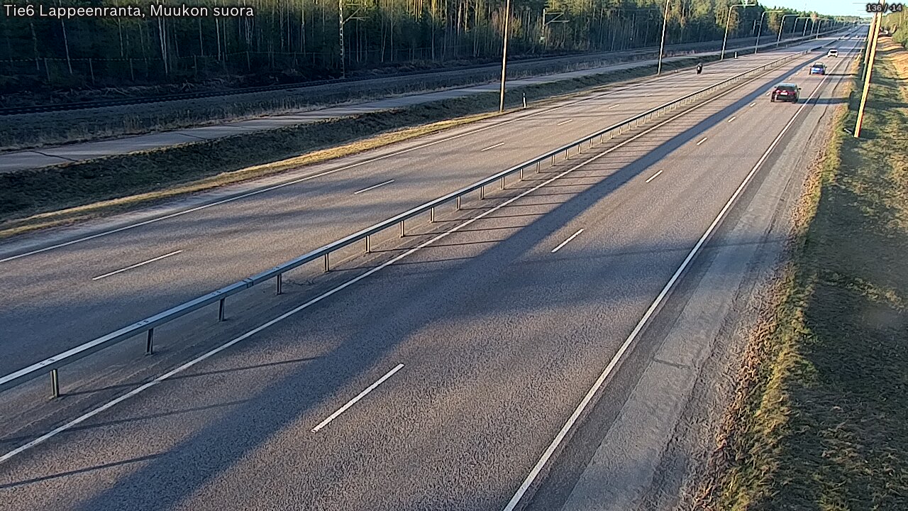 Weather Camera Image Tie 6 Villmanstrand, Muukko rakan, Lappeenranta, Etelä-Karjala