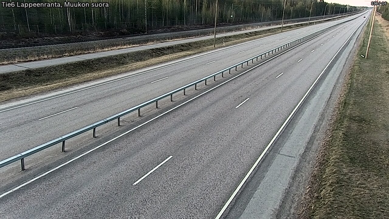 Weather Camera Image Tie 6 Villmanstrand, Muukko rakan, Lappeenranta, Etelä-Karjala