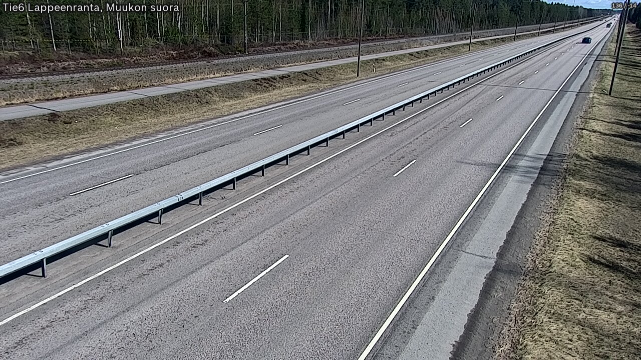 Weather Camera Image Tie 6 Villmanstrand, Muukko rakan, Lappeenranta, Etelä-Karjala