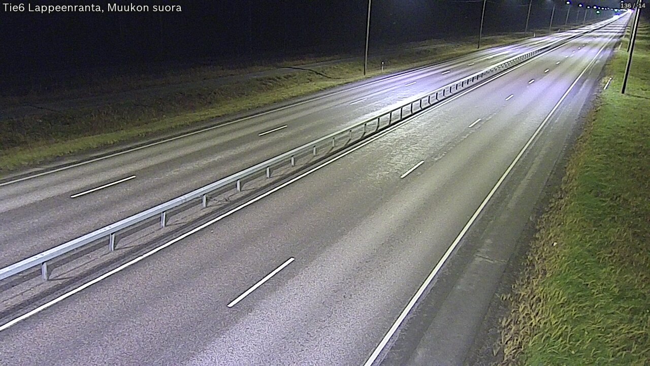 Weather Camera Image Tie 6 Villmanstrand, Muukko rakan, Lappeenranta, Etelä-Karjala
