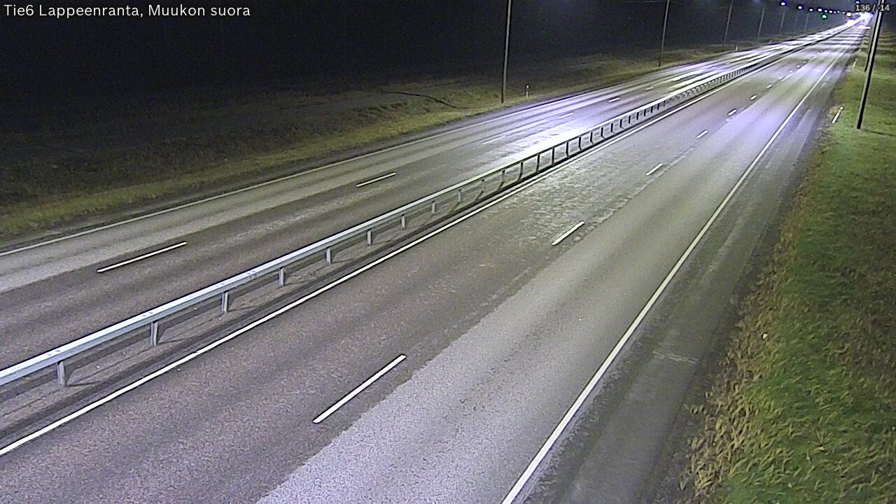 Weather Camera Image Tie 6 Villmanstrand, Muukko rakan, Lappeenranta, Etelä-Karjala