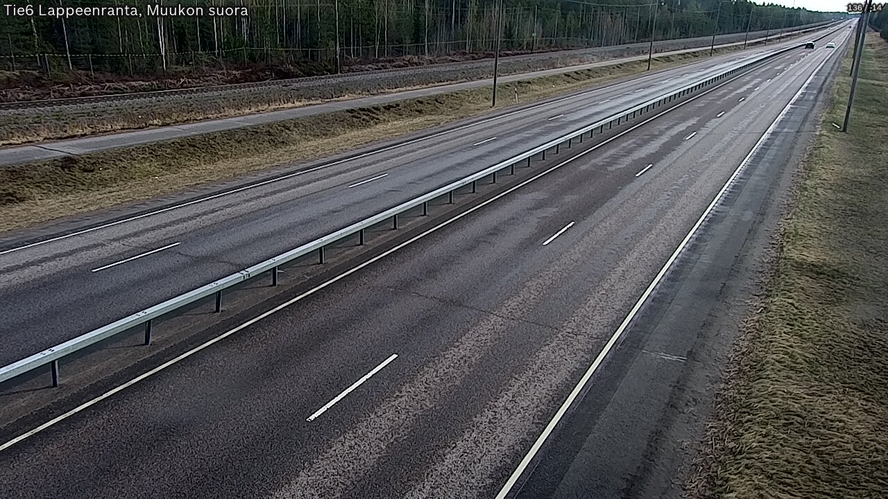 Weather Camera Image Tie 6 Villmanstrand, Muukko rakan, Lappeenranta, Etelä-Karjala