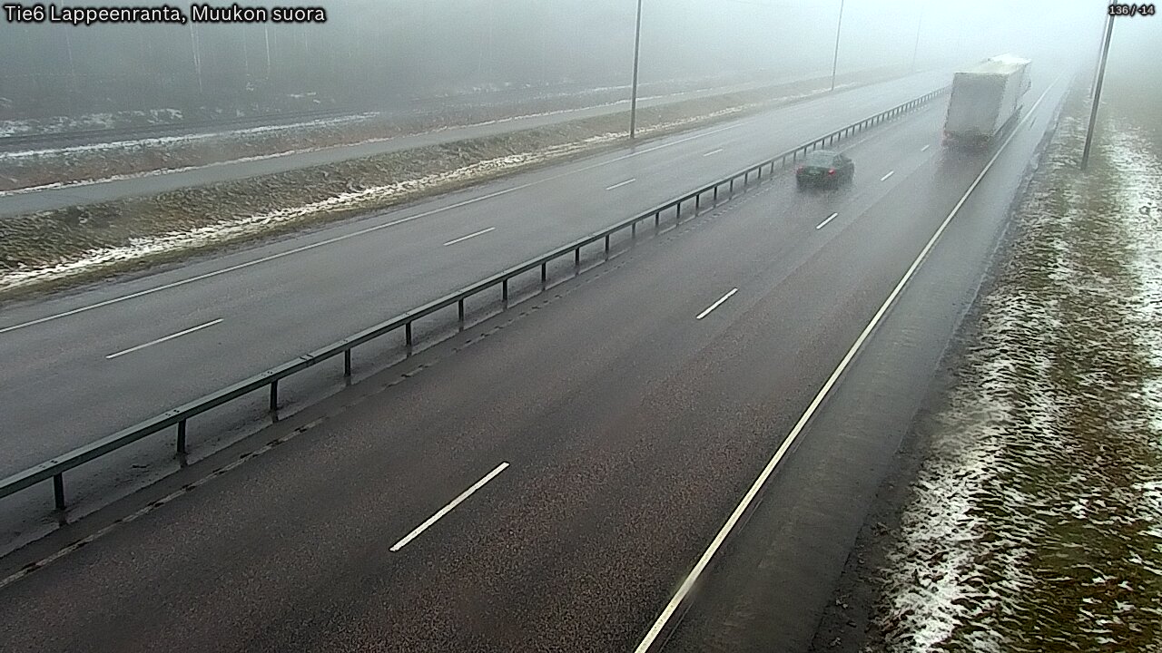 Weather Camera Image Tie 6 Villmanstrand, Muukko rakan, Lappeenranta, Etelä-Karjala
