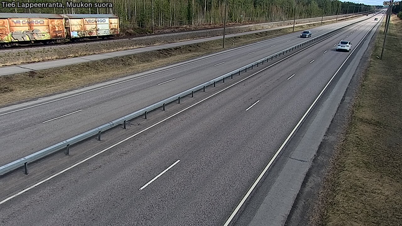Weather Camera Image Tie 6 Villmanstrand, Muukko rakan, Lappeenranta, Etelä-Karjala