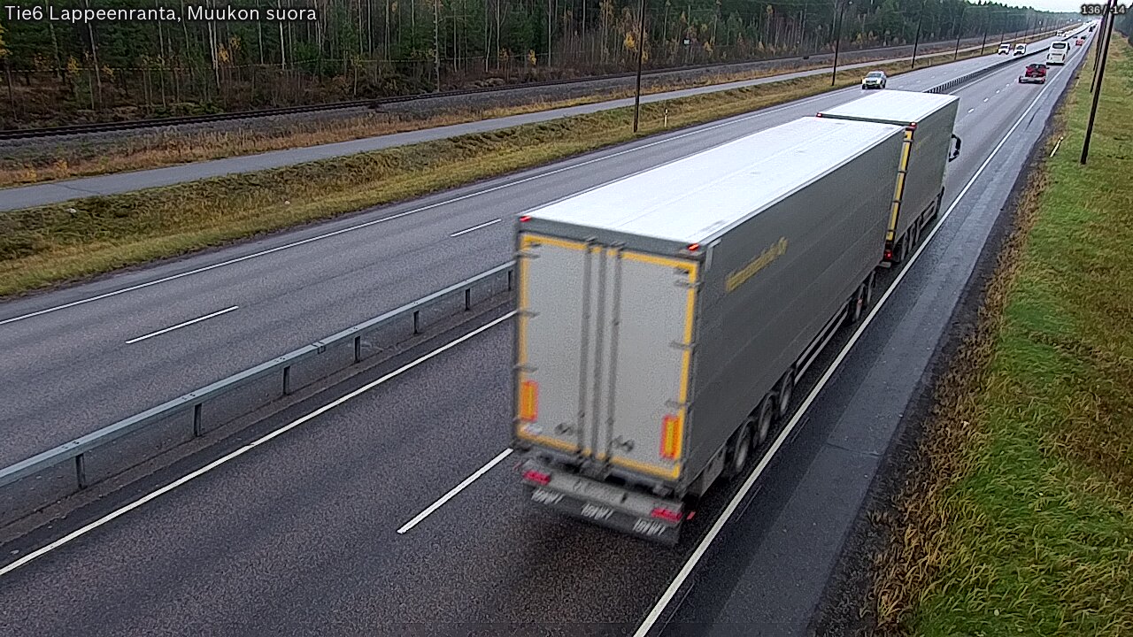 Kelikamerat Kuva Tie 6 Lappeenranta, Muukon suora, Lappeenranta, Etelä-Karjala