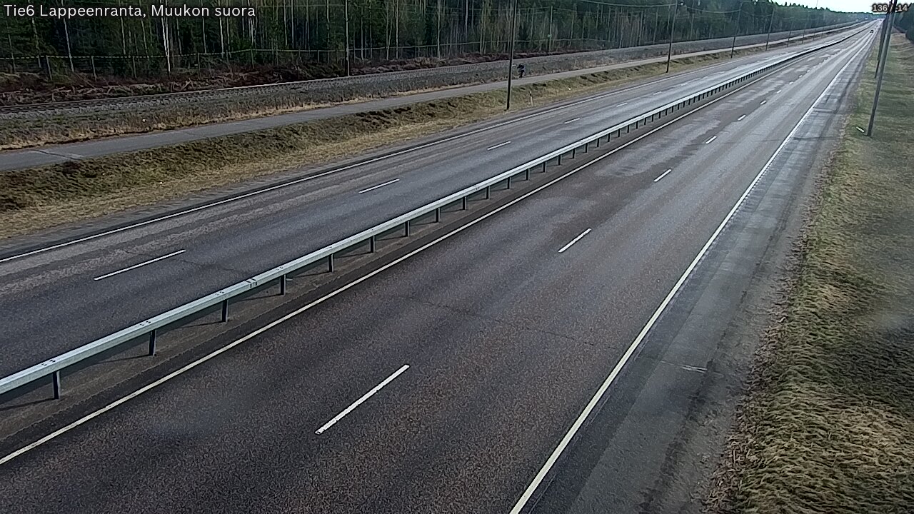 Weather Camera Image Tie 6 Villmanstrand, Muukko rakan, Lappeenranta, Etelä-Karjala