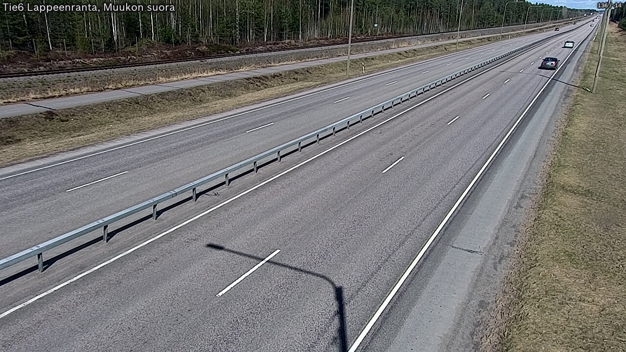 Weather Camera Image Tie 6 Villmanstrand, Muukko rakan, Lappeenranta, Etelä-Karjala