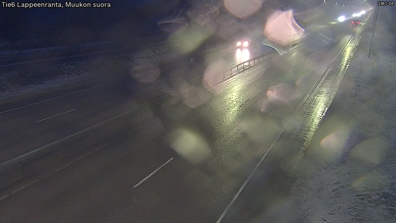 Weather Camera Image Tie 6 Villmanstrand, Muukko rakan, Lappeenranta, Etelä-Karjala