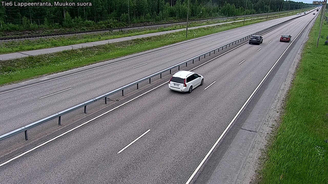 Kelikamerat Kuva Tie 6 Lappeenranta, Muukon suora, Lappeenranta, Etelä-Karjala