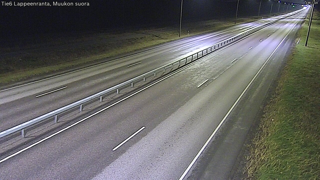 Weather Camera Image Tie 6 Villmanstrand, Muukko rakan, Lappeenranta, Etelä-Karjala