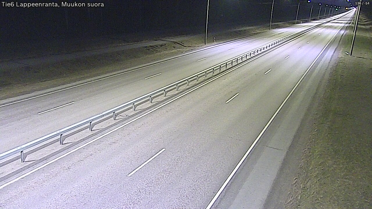 Weather Camera Image Tie 6 Villmanstrand, Muukko rakan, Lappeenranta, Etelä-Karjala