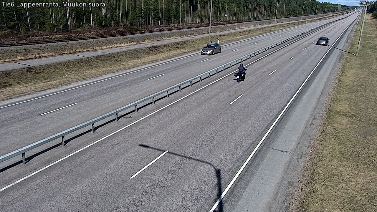 Weather Camera Image Tie 6 Villmanstrand, Muukko rakan, Lappeenranta, Etelä-Karjala