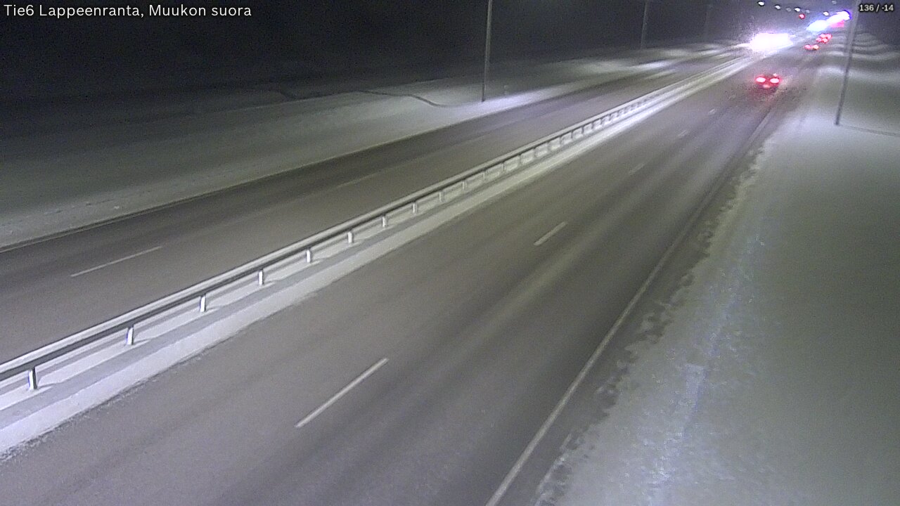 Kelikamerat Kuva Tie 6 Lappeenranta, Muukon suora, Lappeenranta, Etelä-Karjala