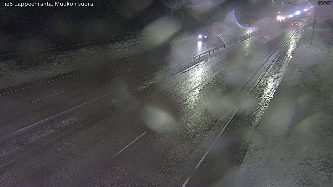 Weather Camera Image Tie 6 Villmanstrand, Muukko rakan, Lappeenranta, Etelä-Karjala