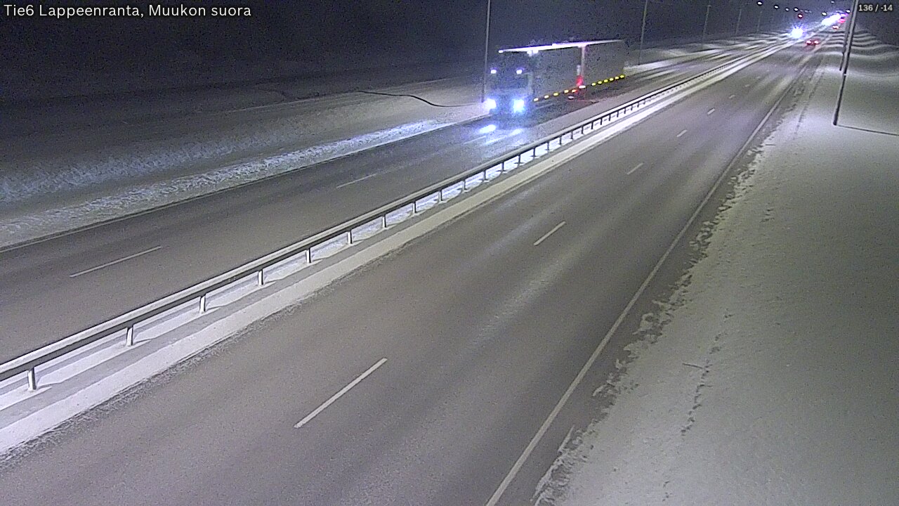 Kelikamerat Kuva Tie 6 Lappeenranta, Muukon suora, Lappeenranta, Etelä-Karjala