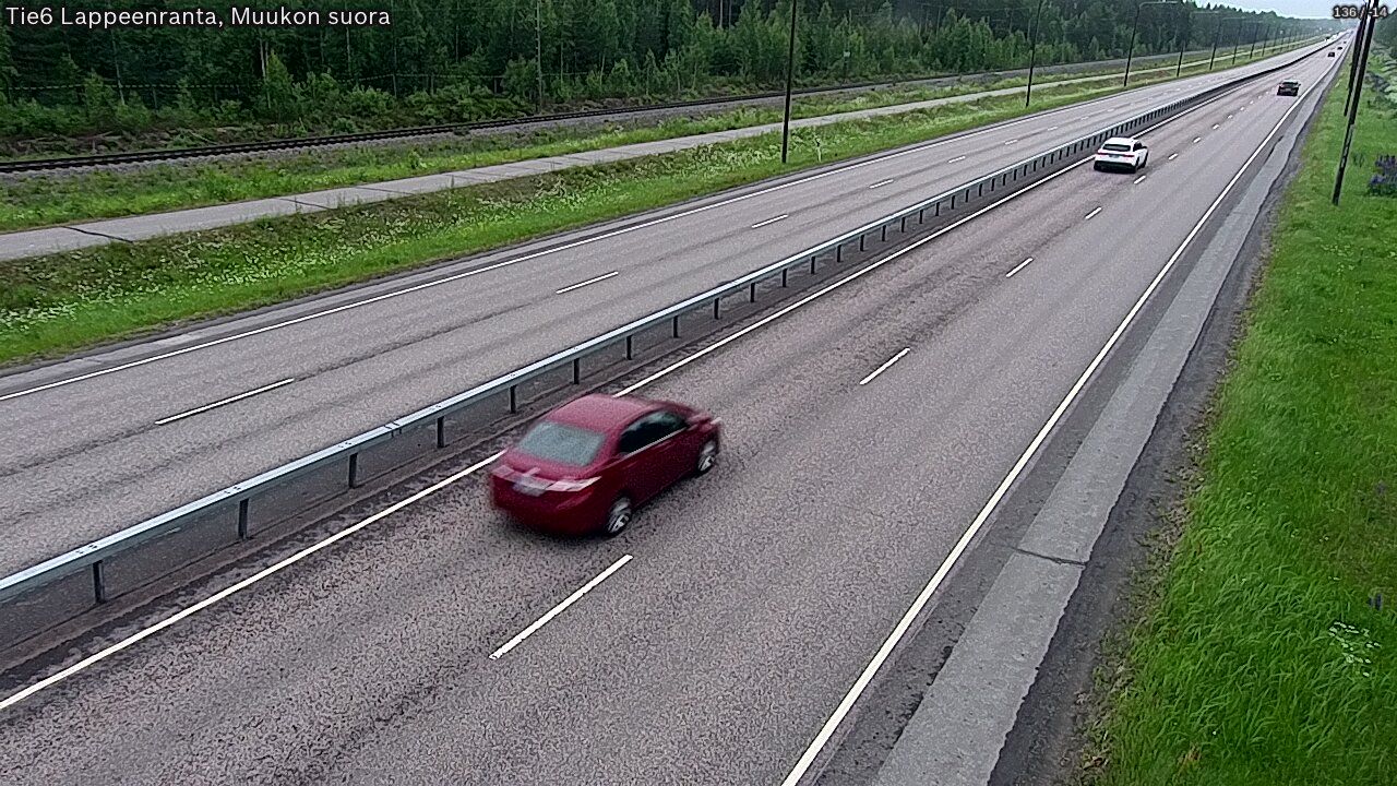 Weather Camera Image Tie 6 Villmanstrand, Muukko rakan, Lappeenranta, Etelä-Karjala
