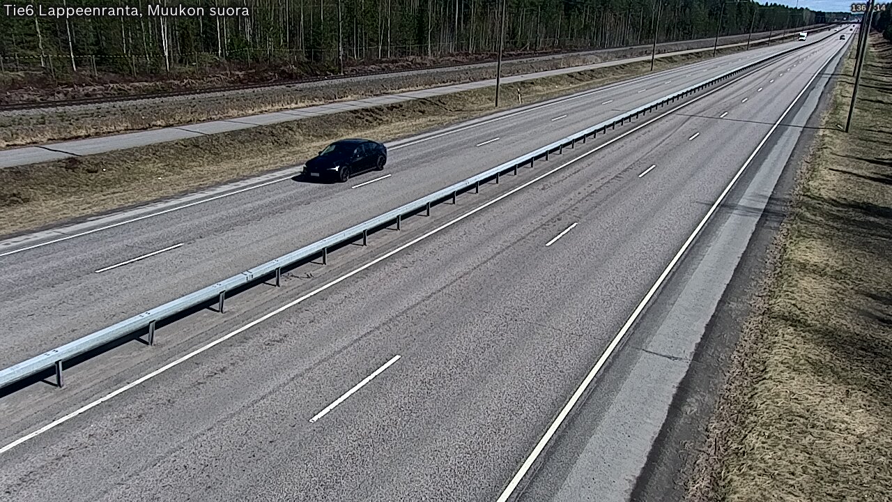 Weather Camera Image Tie 6 Villmanstrand, Muukko rakan, Lappeenranta, Etelä-Karjala