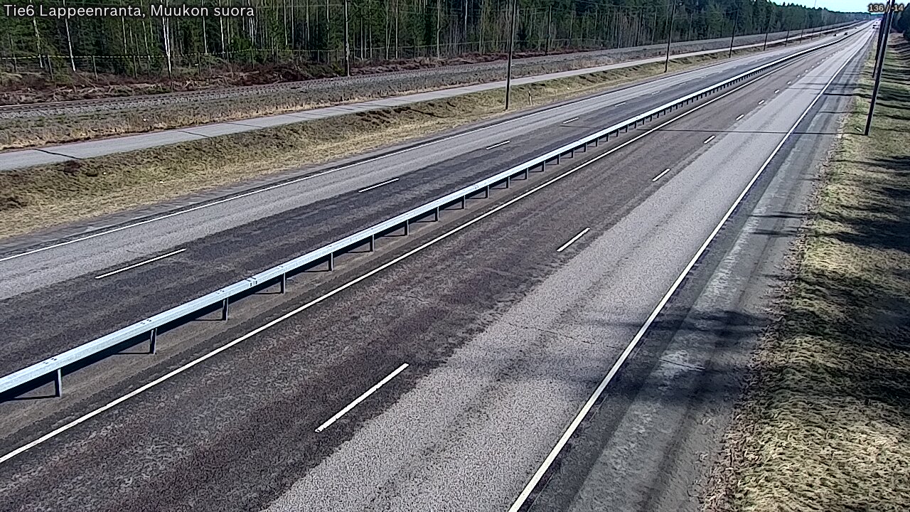 Weather Camera Image Tie 6 Villmanstrand, Muukko rakan, Lappeenranta, Etelä-Karjala