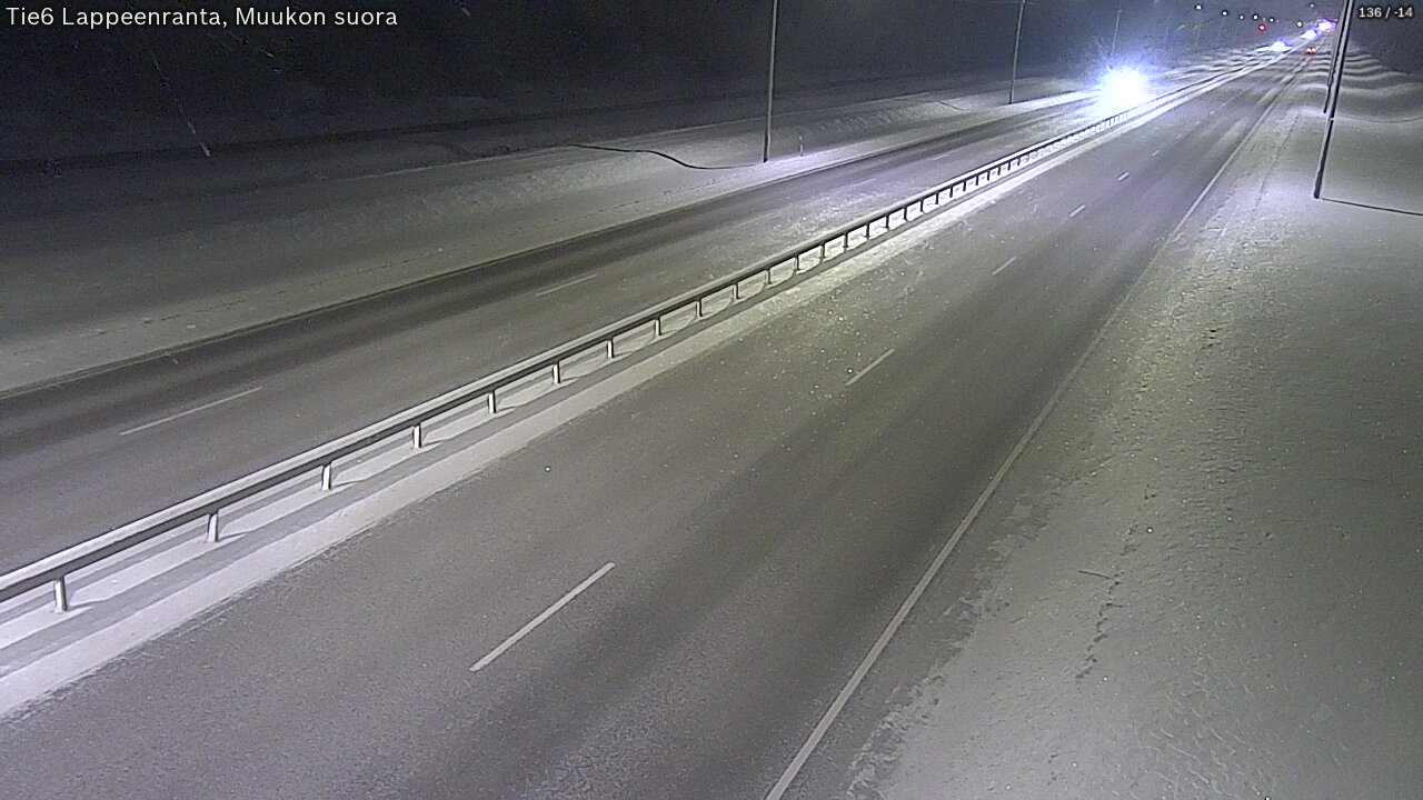 Weather Camera Image Tie 6 Villmanstrand, Muukko rakan, Lappeenranta, Etelä-Karjala