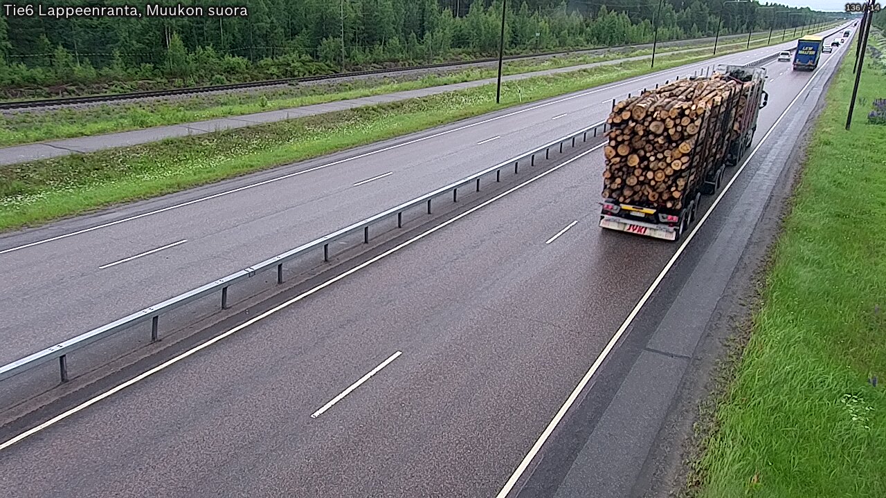 Kelikamerat Kuva Tie 6 Lappeenranta, Muukon suora, Lappeenranta, Etelä-Karjala