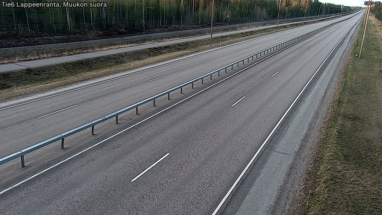 Weather Camera Image Tie 6 Villmanstrand, Muukko rakan, Lappeenranta, Etelä-Karjala