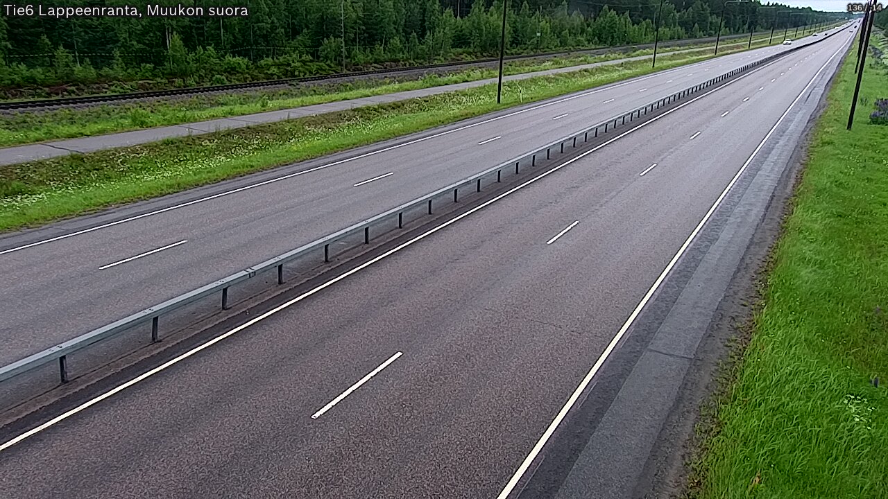 Kelikamerat Kuva Tie 6 Lappeenranta, Muukon suora, Lappeenranta, Etelä-Karjala