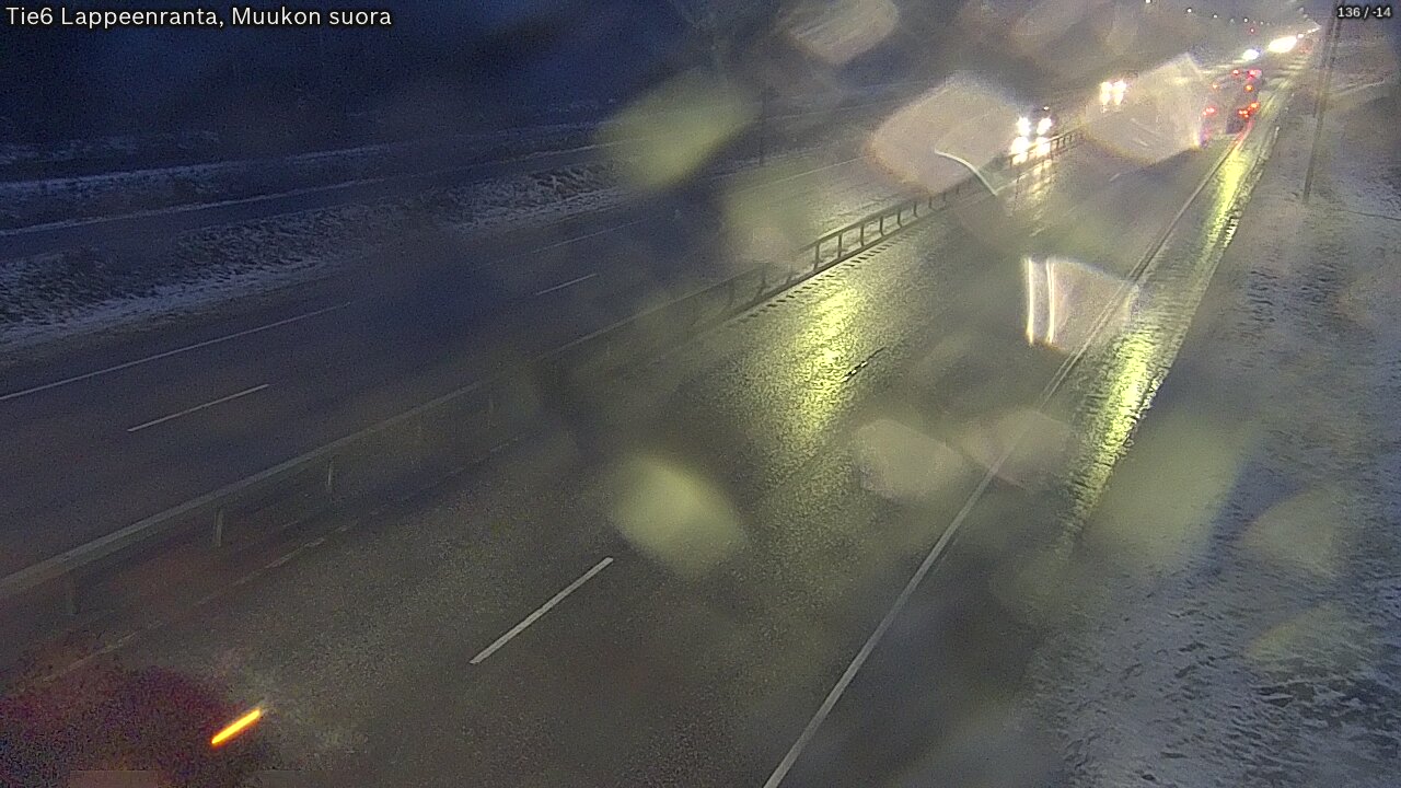 Weather Camera Image Tie 6 Villmanstrand, Muukko rakan, Lappeenranta, Etelä-Karjala