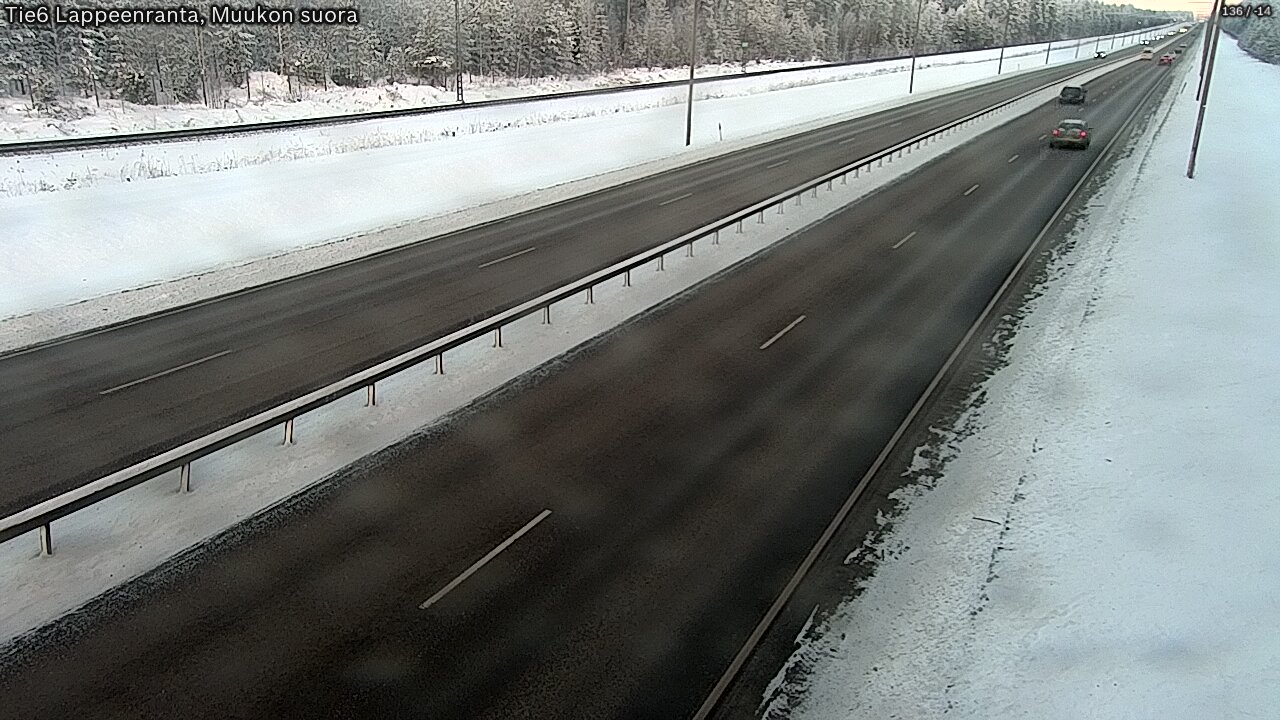 Kelikamerat Kuva Tie 6 Lappeenranta, Muukon suora, Lappeenranta, Etelä-Karjala