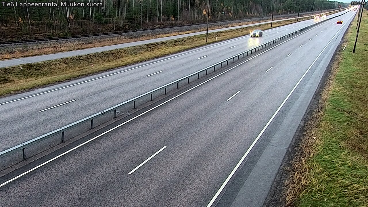 Weather Camera Image Tie 6 Villmanstrand, Muukko rakan, Lappeenranta, Etelä-Karjala