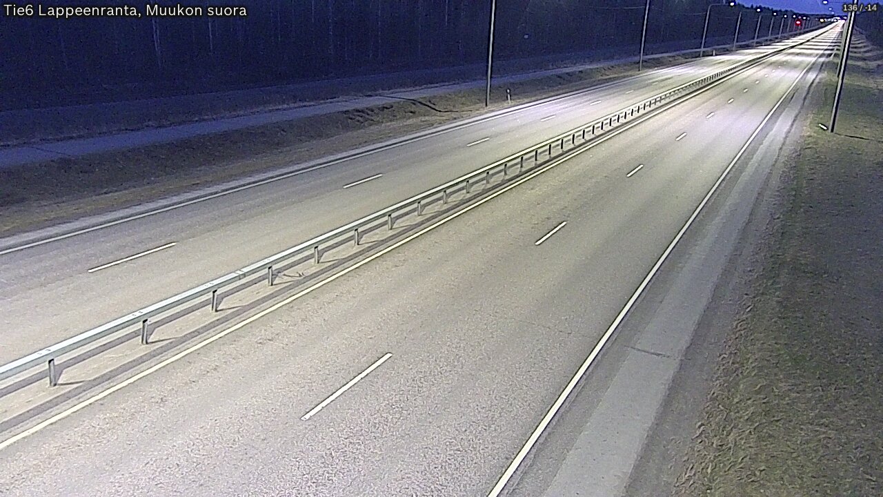 Weather Camera Image Tie 6 Villmanstrand, Muukko rakan, Lappeenranta, Etelä-Karjala