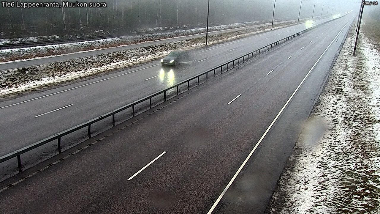 Weather Camera Image Tie 6 Villmanstrand, Muukko rakan, Lappeenranta, Etelä-Karjala