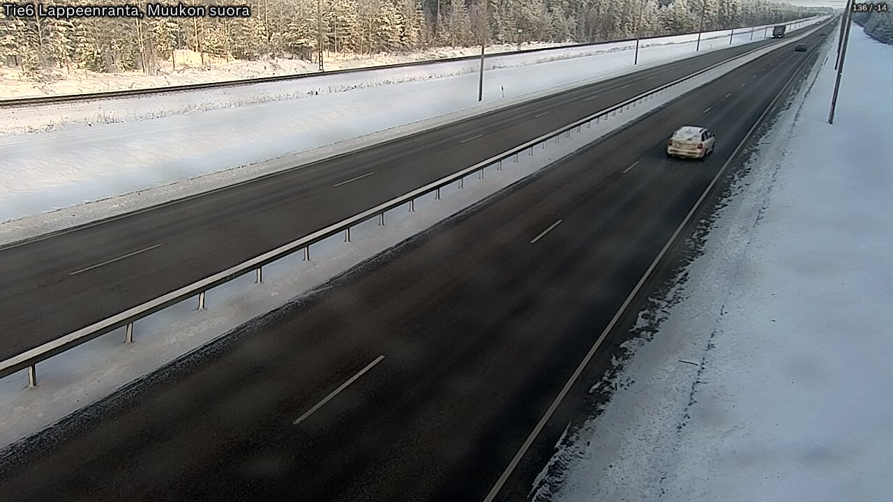 Kelikamerat Kuva Tie 6 Lappeenranta, Muukon suora, Lappeenranta, Etelä-Karjala