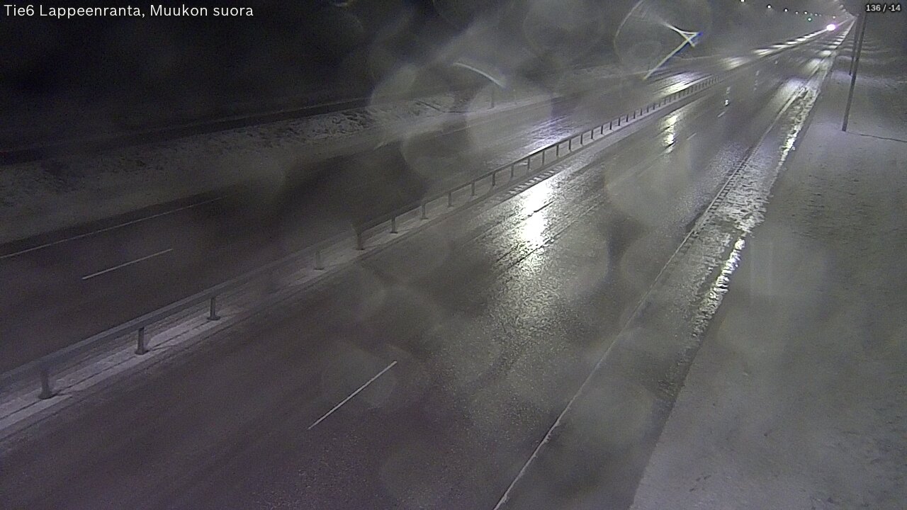 Weather Camera Image Tie 6 Villmanstrand, Muukko rakan, Lappeenranta, Etelä-Karjala