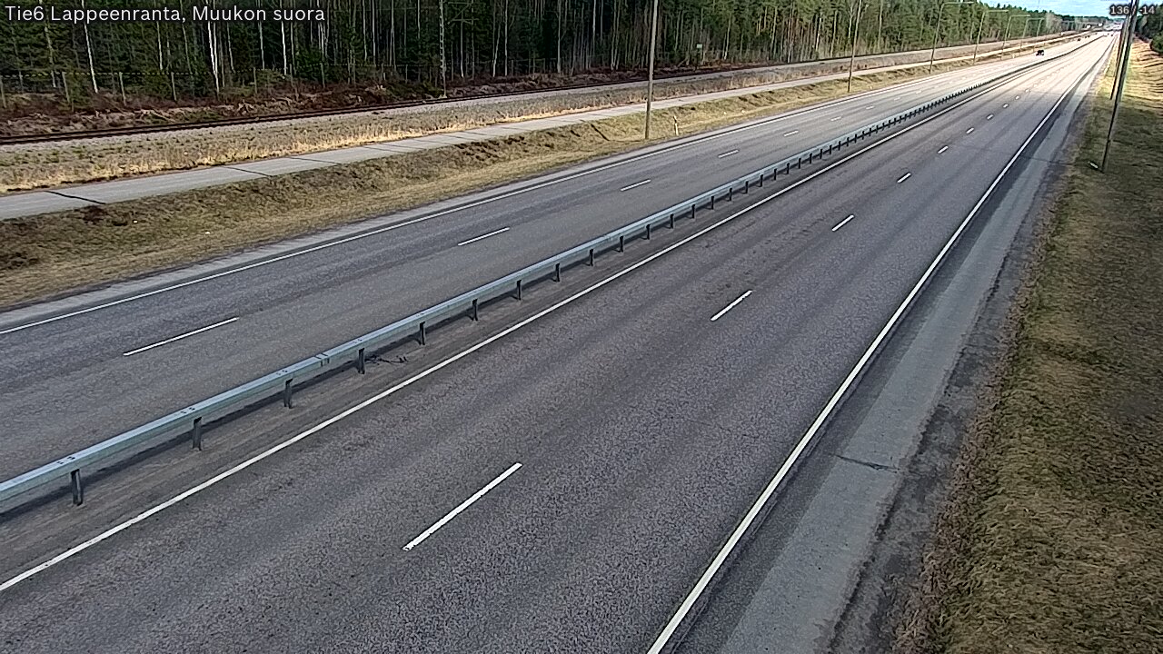 Weather Camera Image Tie 6 Villmanstrand, Muukko rakan, Lappeenranta, Etelä-Karjala